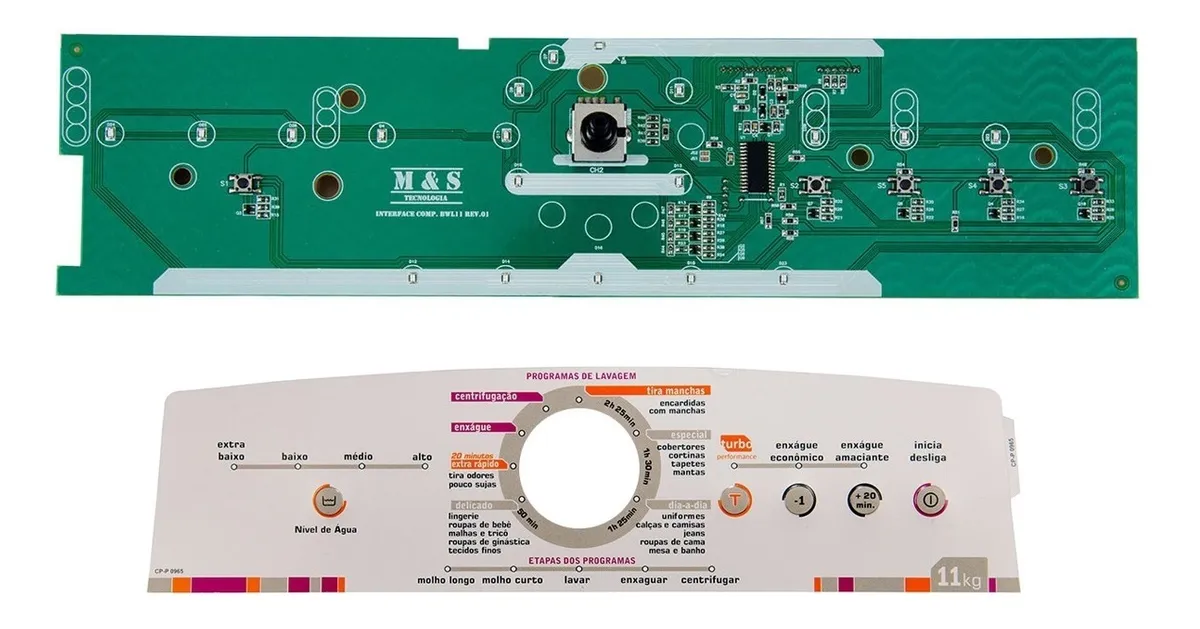 PLACA DE INTERFACE+POTÊNCIA BRASTEMP ATIVE 11KG BWL11