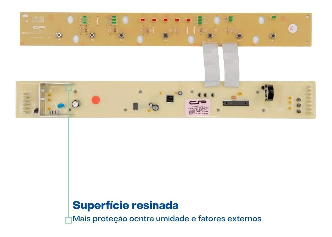 PLACA DE POTÊNCIA + INTERFACE BRASTEMP BWF24/BWF08